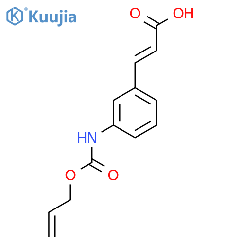 (2E)-3-(3-{(prop-2-en-1-yloxy)carbonylamino}phenyl)prop-2-enoic acid structure