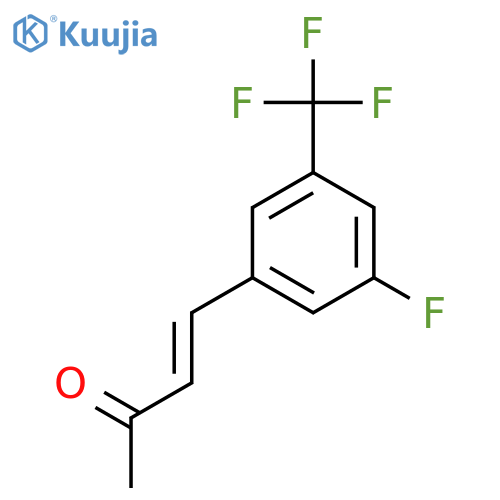 4-3-fluoro-5-(trifluoromethyl)phenylbut-3-en-2-one structure