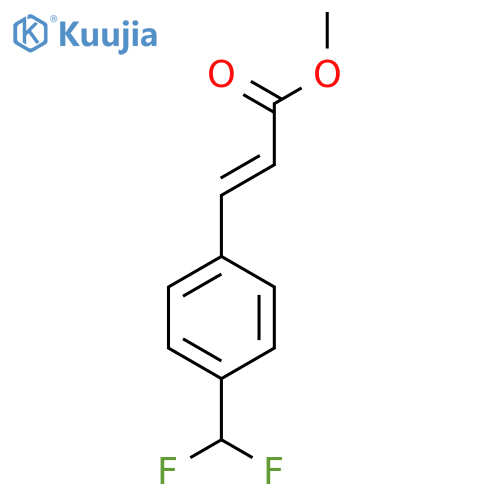 methyl (E)-3-[4-(difluoromethyl)phenyl]prop-2-enoate structure
