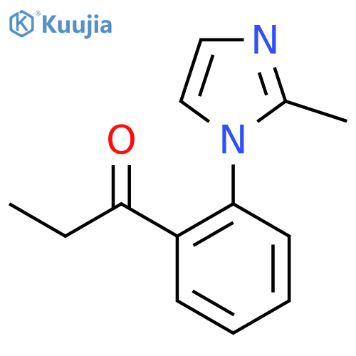1-2-(2-methyl-1H-imidazol-1-yl)phenylpropan-1-one structure