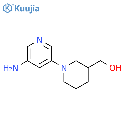 (5-Amino-3,4,5,6-tetrahydro-2H-[1,3]bipyridinyl-3-yl)-methanol structure