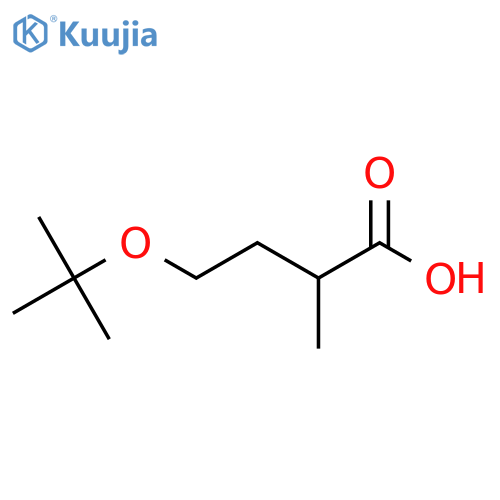 4-(tert-butoxy)-2-methylbutanoic acid structure