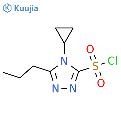 4-cyclopropyl-5-propyl-4H-1,2,4-triazole-3-sulfonyl chloride structure