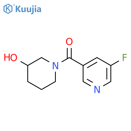(5-fluoropyridin-3-yl)(3-hydroxypiperidin-1-yl)methanone structure