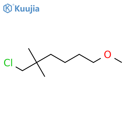 1-Chloro-6-methoxy-2,2-dimethylhexane structure