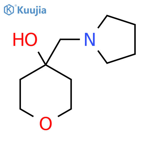4-[(Pyrrolidin-1-yl)methyl]oxan-4-ol structure
