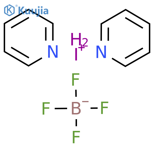 Bis(pyridine)iodonium tetrafluoroborate structure