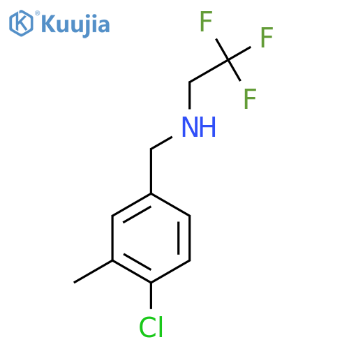 (4-chloro-3-methylphenyl)methyl(2,2,2-trifluoroethyl)amine structure