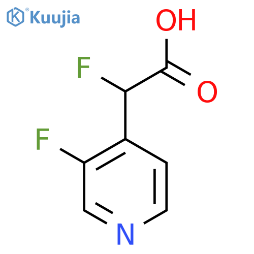 2-Fluoro-2-(3-fluoropyridin-4-yl)acetic acid structure