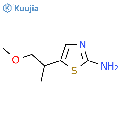 5-(1-Methoxypropan-2-yl)-1,3-thiazol-2-amine structure