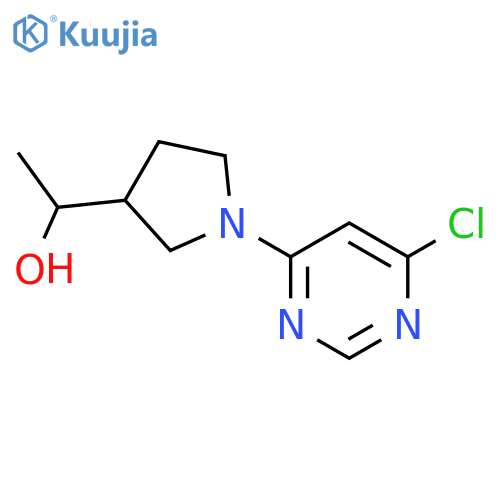 1-1-(6-Chloropyrimidin-4-yl)pyrrolidin-3-ylethan-1-ol structure