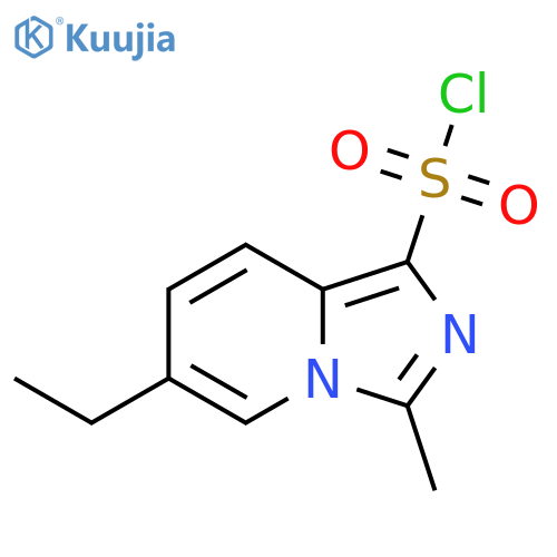 6-ethyl-3-methylimidazo1,5-apyridine-1-sulfonyl chloride structure