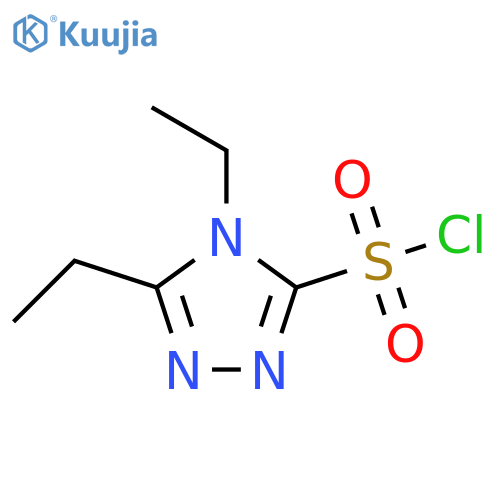 diethyl-4H-1,2,4-triazole-3-sulfonyl chloride structure