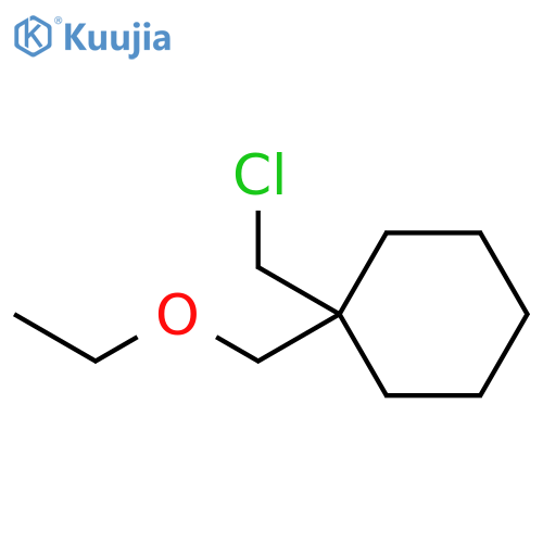 Cyclohexane, 1-(chloromethyl)-1-(ethoxymethyl)- structure