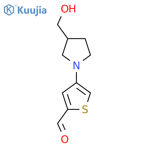 4-[3-(Hydroxymethyl)pyrrolidin-1-yl]thiophene-2-carbaldehyde structure