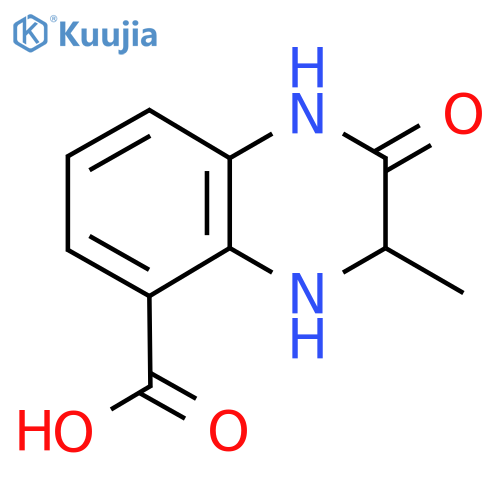 3-Methyl-2-oxo-1,2,3,4-tetrahydroquinoxaline-5-carboxylic acid structure