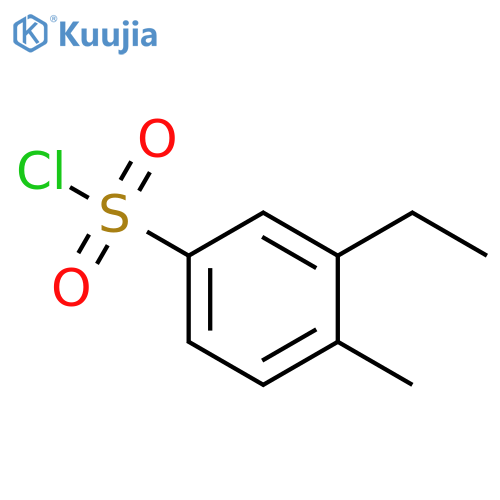 3-ethyl-4-methylbenzene-1-sulfonyl chloride structure