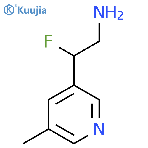 2-fluoro-2-(5-methylpyridin-3-yl)ethan-1-amine structure