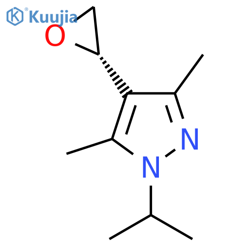 3,5-dimethyl-4-(2S)-oxiran-2-yl-1-(propan-2-yl)-1H-pyrazole structure