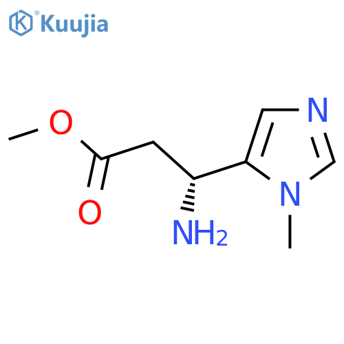 methyl (3R)-3-amino-3-(1-methyl-1H-imidazol-5-yl)propanoate structure