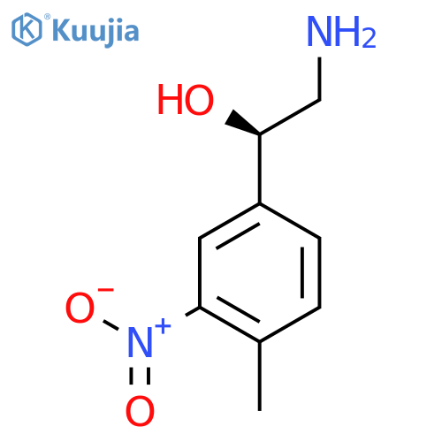 (1R)-2-amino-1-(4-methyl-3-nitrophenyl)ethan-1-ol structure