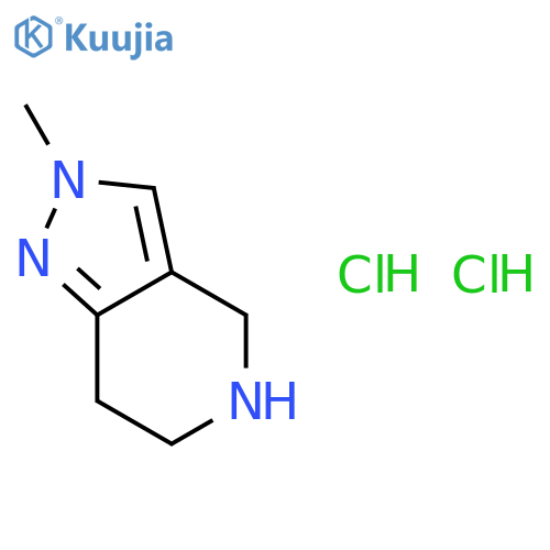 2-methyl-4,5,6,7-tetrahydropyrazolo[4,3-c]pyridine;dihydrochloride structure