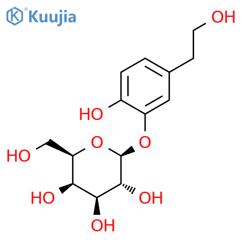 b-D-Galactopyranoside,2-hydroxy-5-(2-hydroxyethyl)phenyl structure