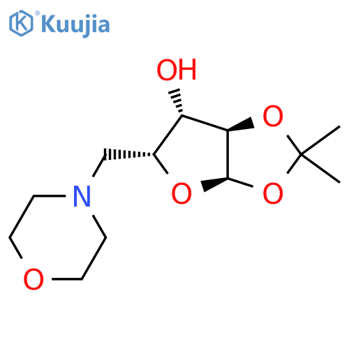 (3Ar,5R,6S,6aR)-2,2-dimethyl-5-(morpholin-4-ylmethyl)-tetrahydro-2H-furo[2,3-d][1,3]dioxol-6-ol structure