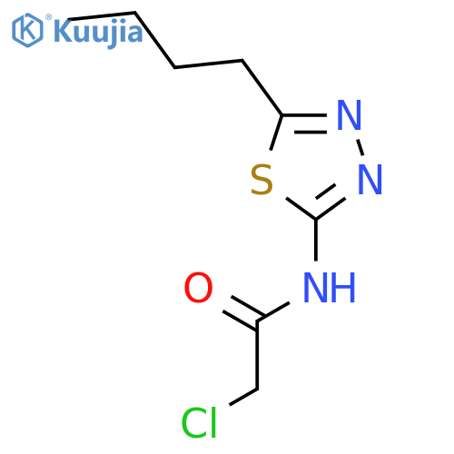 N-(5-Butyl-1,3,4-thiadiazol-2-yl)-2-chloroacetamide structure