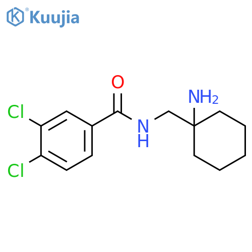 N-[(1-aminocyclohexyl)methyl]-3,4-dichloro-benzamide structure