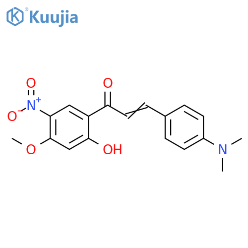 2-Propen-1-one,3-[4-(dimethylamino)phenyl]-1-(2-hydroxy-4-methoxy-5-nitrophenyl)- structure