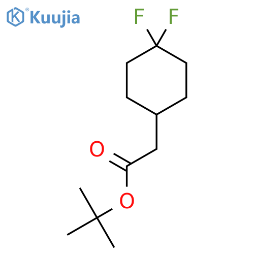 tert-Butyl 2-(4,4-difluorocyclohexyl)acetate structure