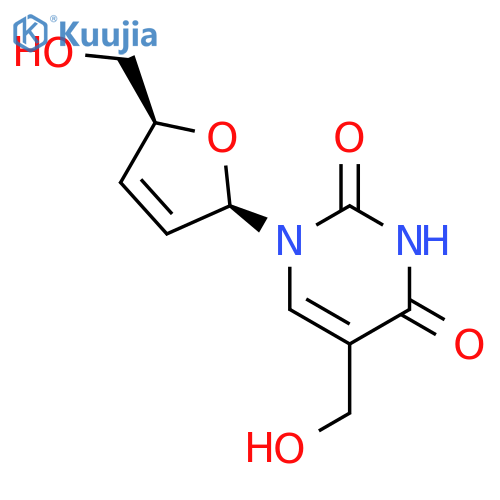 Thymidine,2',3'-didehydro-3'-deoxy-a-hydroxy- structure