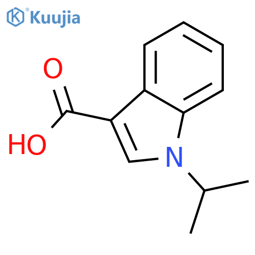 1-isopropyl-1H-indole-3-carboxylic acid structure