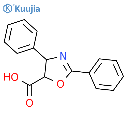 (4S,5R)-2,4-Diphenyl-4,5-dihydrooxazole-5-carboxylic acid structure