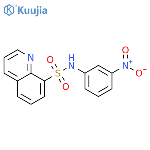 N-(3-nitrophenyl)quinoline-8-sulfonamide structure