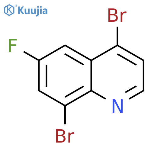 4,8-Dibromo-6-fluoroquinoline structure