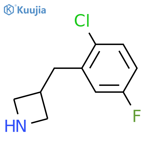 3-(2-chloro-5-fluorophenyl)methylazetidine structure
