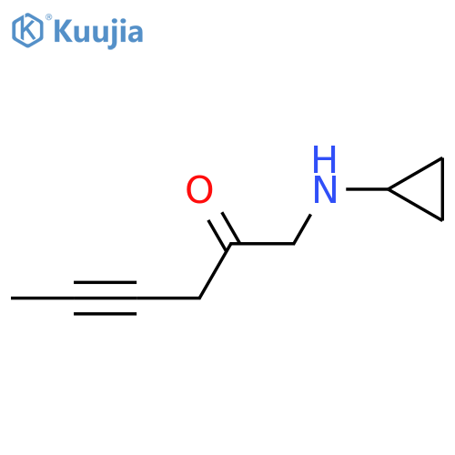1-(Cyclopropylamino)hex-4-yn-2-one structure