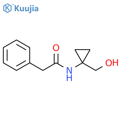 N-[1-(hydroxymethyl)cyclopropyl]-2-phenyl-acetamide structure