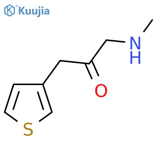 1-(Methylamino)-3-(thiophen-3-yl)propan-2-one structure