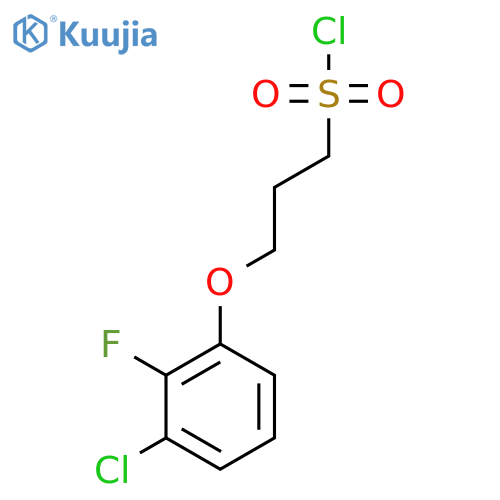 3-(3-chloro-2-fluorophenoxy)propane-1-sulfonyl chloride structure