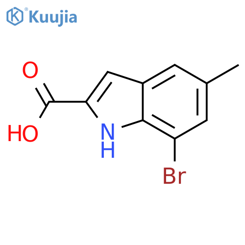 7-Bromo-5-methyl-1H-indole-2-carboxylic acid structure