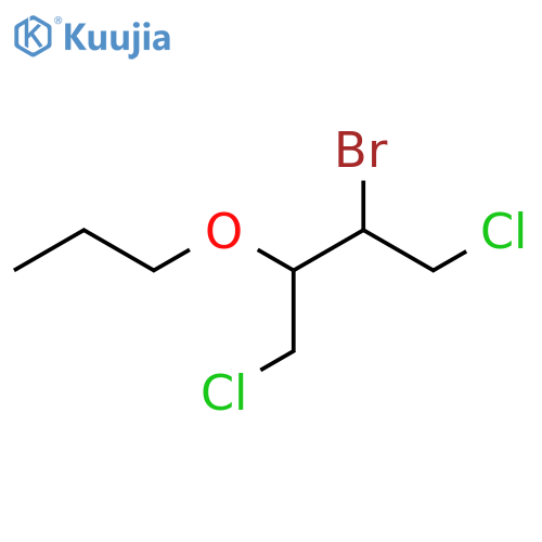 2-bromo-1,4-dichloro-3-propoxybutane structure
