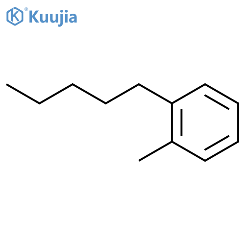 Benzene,1-methyl-2-pentyl- structure