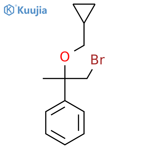 1-bromo-2-(cyclopropylmethoxy)propan-2-ylbenzene structure