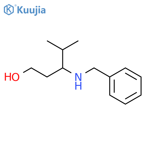 3-(benzylamino)-4-methylpentan-1-ol structure