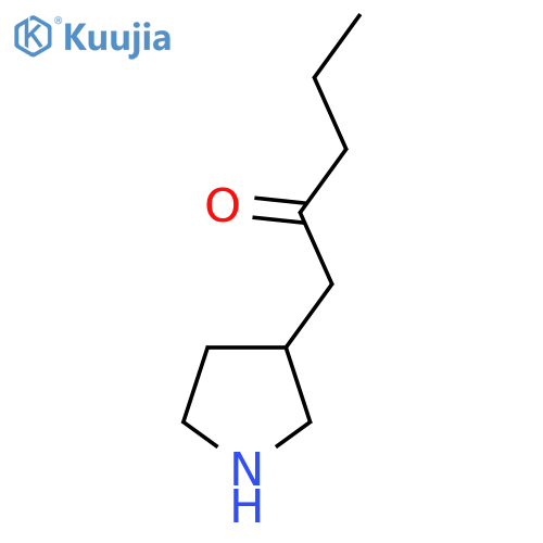 1-(Pyrrolidin-3-yl)pentan-2-one structure