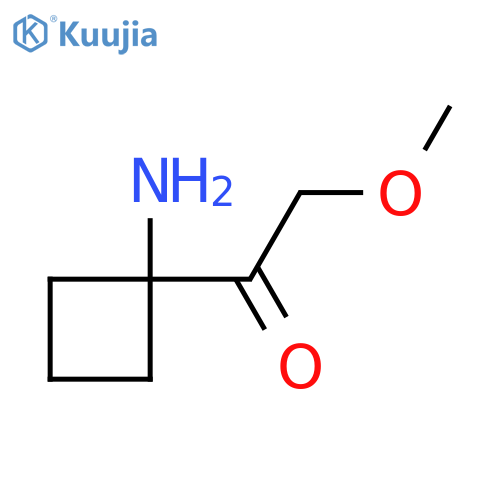 1-(1-Aminocyclobutyl)-2-methoxyethan-1-one structure