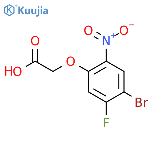 2-(4-Bromo-5-fluoro-2-nitrophenoxy)acetic acid structure